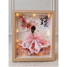 背影花漾｜7張鈔票客製祝福相框