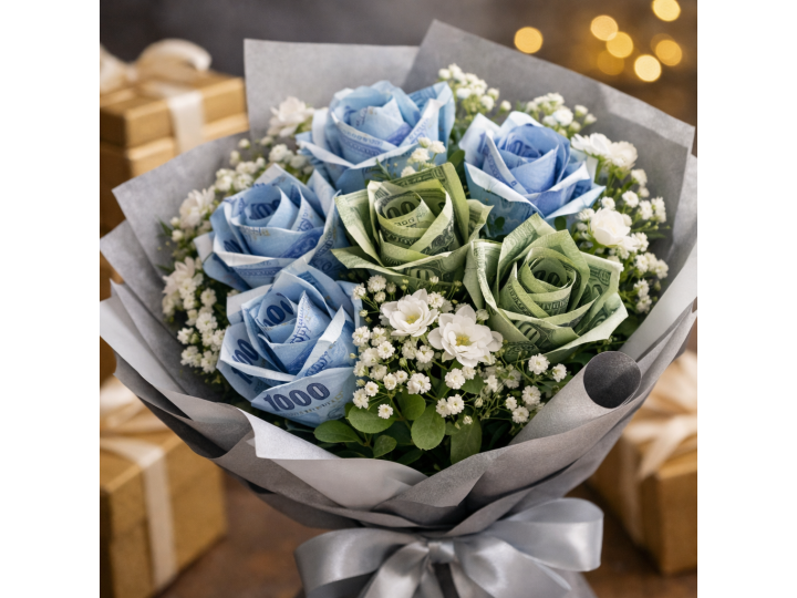  現代人送生日鮮花，為何越來越多人改送「有錢花」？