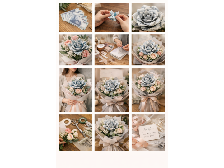 有錢花是什麼？把祝福，摺成一朵花